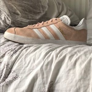 Pink Adidas Gazelles